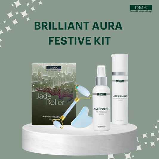 DMK Jade Facial Roller & Gua Sha Stone  -  skincare products sold separately
